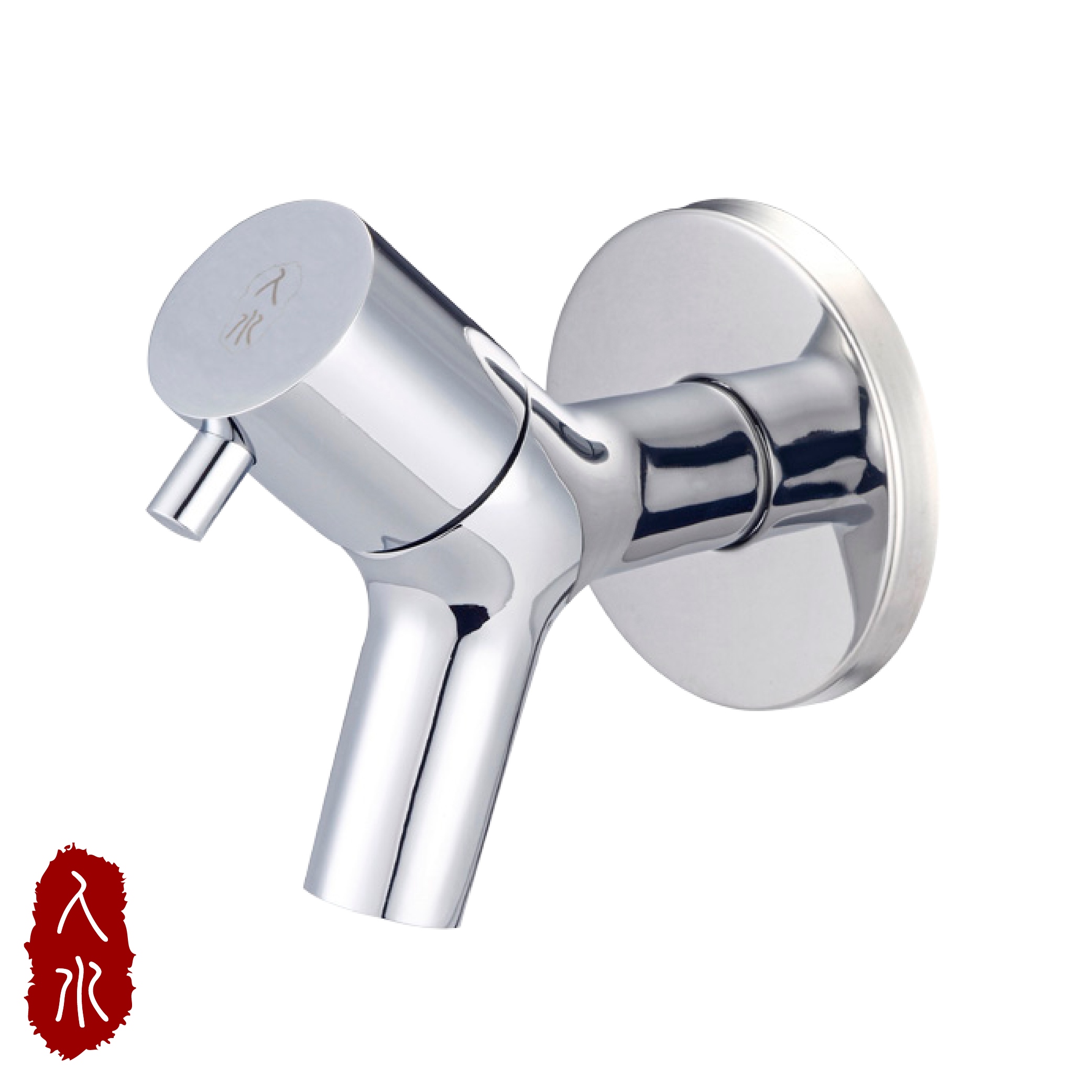 簡水栓 シルバー 屋外用蛇口【送料無料】【在庫あり】【直送可】