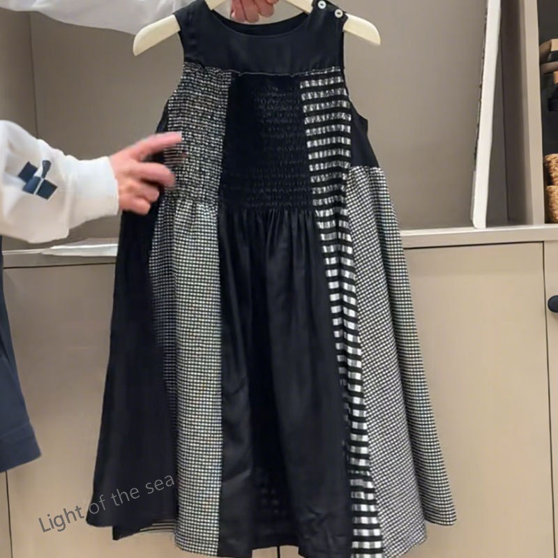 韓国子供服 ベビー服 キッズ 女の子袖なしワンピース100cm-170cm