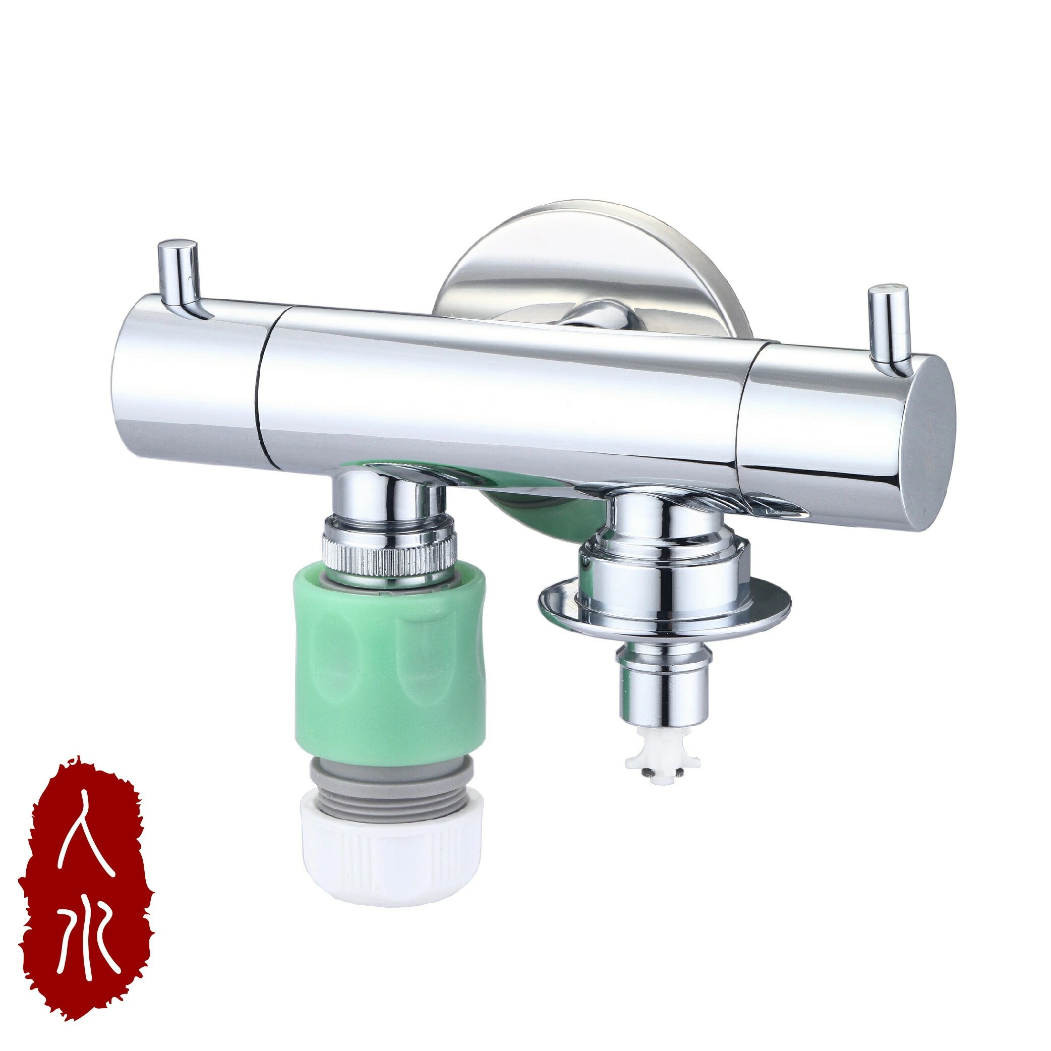 多機能 洗濯機専用水栓 マットシルバー