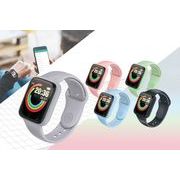 スマートウォッチ　パレハ　ピンク/ブルー/グリーン/グレー　HAC45