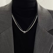 チタンスチールネックレス メンズ鎖骨ネックレス メンズアクセサリー チタンスチールアクセサリー