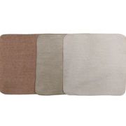 オーガニックコットン(有機栽培綿)使用：両面パイル地カラータオルハンカチRメロー22cm（今治産）