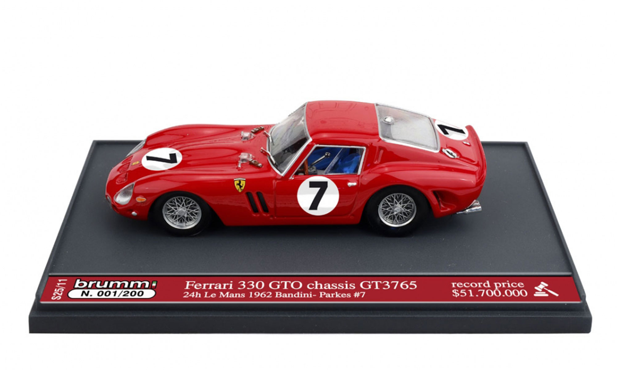 BRUMM/ブルム フェラーリ 330 GTO 1962年ル・マン24時間 #7 L.Bandini / M.Parkes