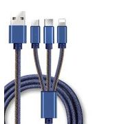 iPhoneケーブル Type-Cケーブル Micro USBケーブル 3in1充電ケーブル  急速充電ケーブル