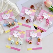 子供ヘアゴム　ケーキ　ドーナツ　大人兼用　韓国キッズヘアアクセサリー