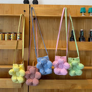 サコッシュ　ポーチ　デザイン　韓国ファッション　ショルダーバッグ　チェック柄　スマホ入れ