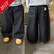 2025秋新規※ラベル付きジーンズ 中小童カジュアルパンツデニムパンツ