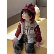 2025秋新作     男の子用トレンチコート おしゃれな赤ちゃん用無地スウェットジャケット