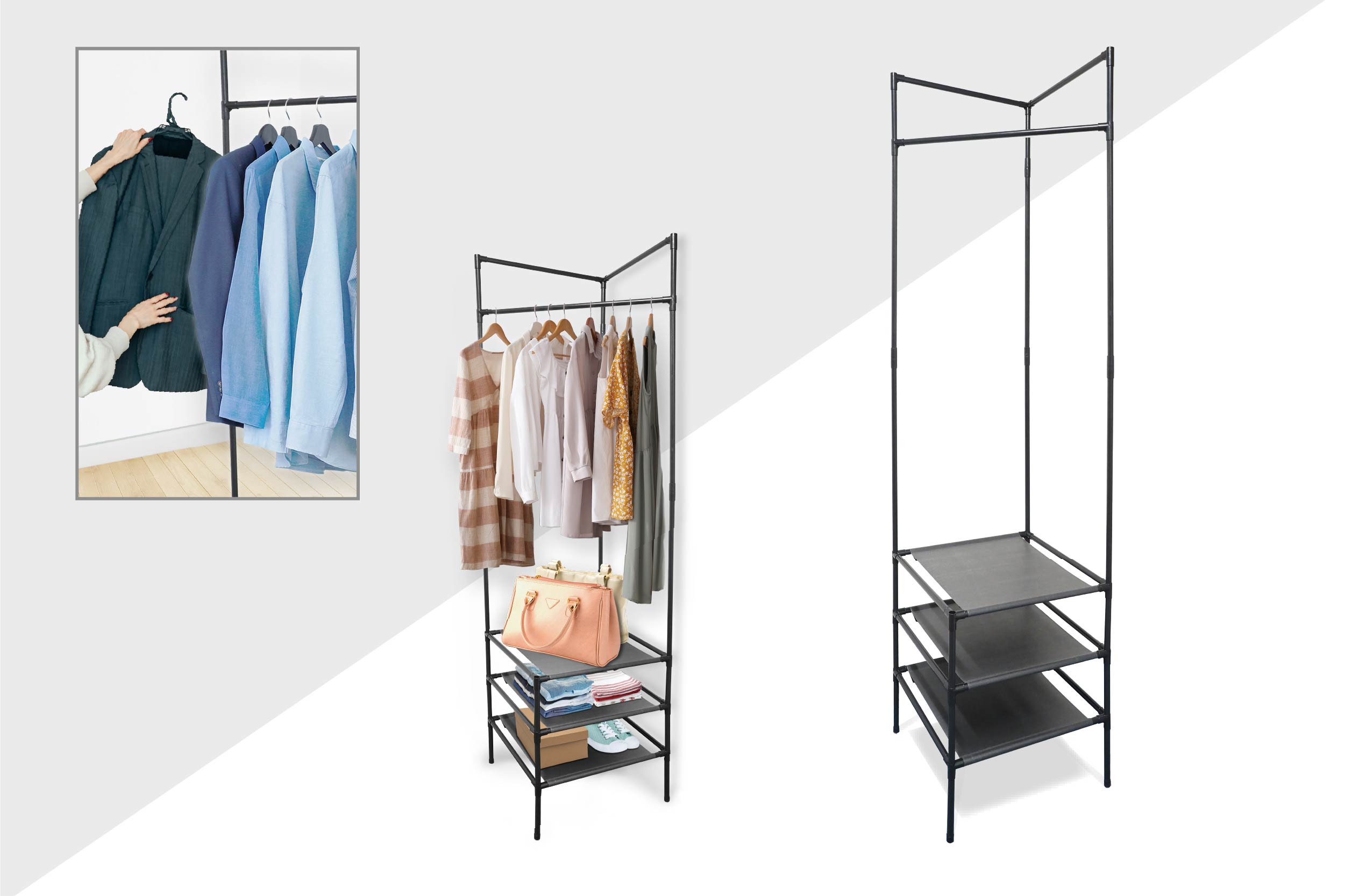 HAC4443　ハンガーコーナーラック