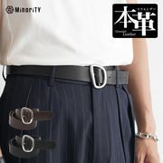 【2025年夏の新作】リアルレザー 革 シンプルバックル スタンダードベルト／MinoriTY