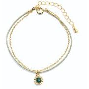 TAK-35-3 ストーンチャームブレス2 グリーン