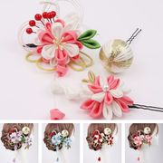【和風髪飾 】夏祭り　着物浴衣　 和風ヘアピン　へアアクセサリーYH00024