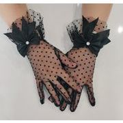 手袋 グローブ 紫外線カット メッシュ レース シースルー