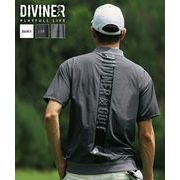 【2025年夏の新作】シャカ素材 ピステ リブ半袖 モックネック／DIVINER GOLF