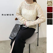 【2025新作予約】透かし柄クルーネックプルオーバー