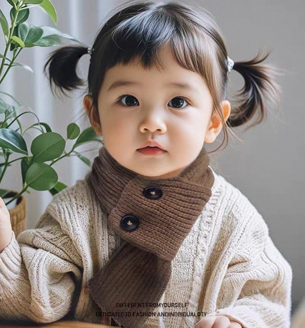 秋新作キッズ用品 キッズファッション ベビー スカーフ 秋冬ニット かわいい プルオーバー