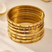 サージカルステンレスバングル　アクセサリー　金属アレルギー対応　ファッション　18kコーティング