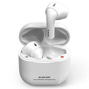 エレコム ワイヤレスイヤホン ヘッドホン Bluetooth セミオープン 超小型 ホワイ