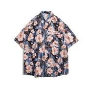 シャツ カジュアルシャツ 半袖 プリント アロハシャツ メンズトップス