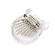 ＜楽器、音楽玩具＞ミニカリンバネックレス ベア型 クリア　No.410-032