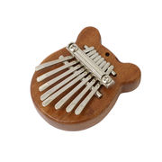 ＜楽器、音楽玩具＞ミニカリンバネックレス ベア型 ウッド　No.410-033