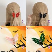 Y2K  ハロウィン ガール ヘアクリップ バンスクリップ ゴシック ダーク系 コスプレ パーティ