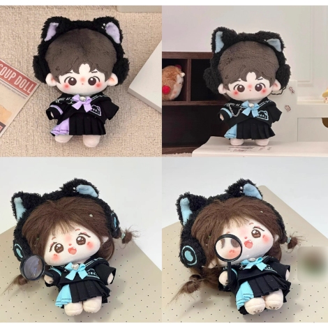 綿人形 セット ドールハウス ドール用 着せ替え  ミニドール ぬいぐるみ用服 10cm/2色