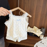 2025★夏新作★韓国風ベビー服★トップス+ズボン★66～110 2色