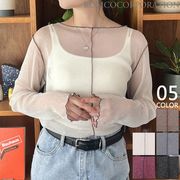 【2025新作商品♪】ラメシアー配色メロートップス