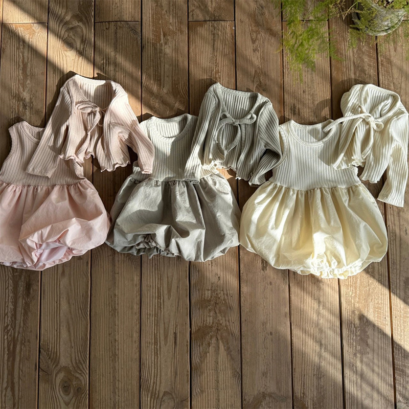 2025★春秋新作★韓国風子供服★ワンピース★コート★80cm～130cm 3色