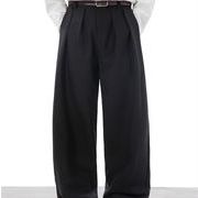 P23221 2025秋新作 メンズ 厚手  ストレートパンツ ボトムス ズボン スーツ レトロ 韓国風