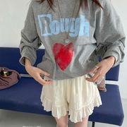 Tシャツ　レディース　INS　韓国ファッション　デザイン　ハート