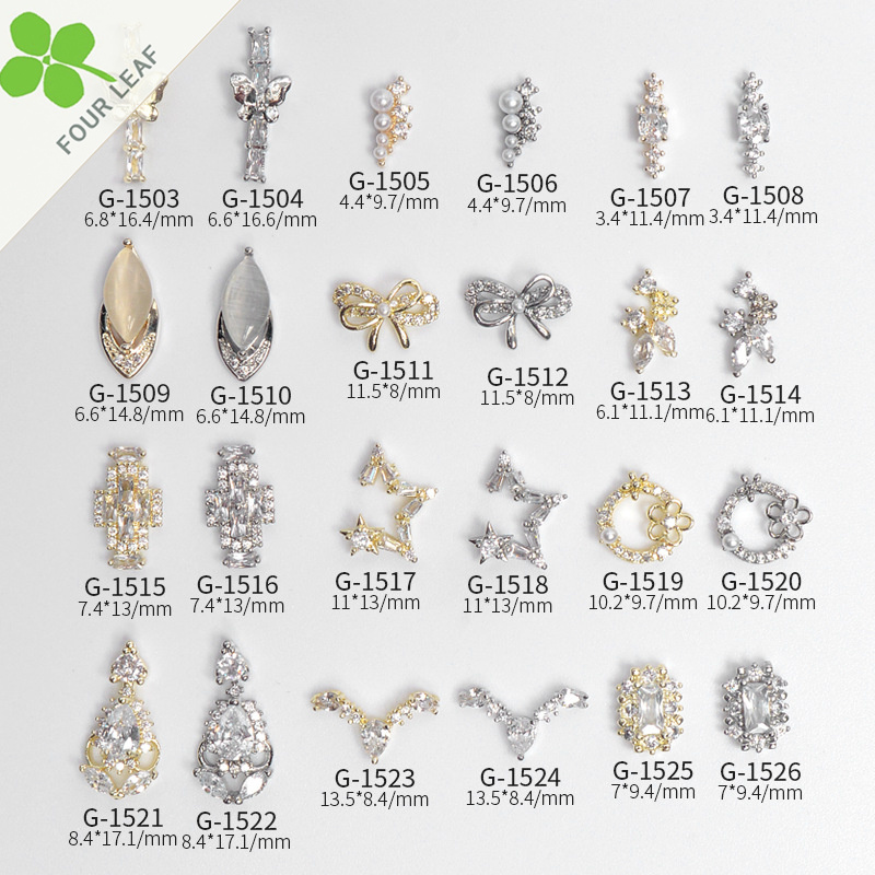 蝶結び 十字架 ネイルパーツ メタルパーツ ネイル用品 ネイルアート 埋め込み DIY ハンドメイド