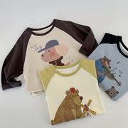2025秋※MAI☆子供Tシャツ カートゥーン 長袖 丸首 男女兼用