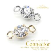 ★5個価格★L&A★ラインストーンコネクター★プレシオサ製ストーン★