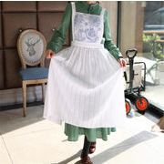 キッチン用エプロン 秋冬向け 綿素材 軽量通気 韓国デザイン 袖なし圍い