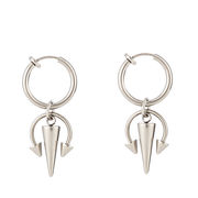 ステンレスイヤーカフ メンスピアス アクセサリー 両耳イヤリング 18k　金属アレルギー対応