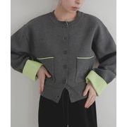 今季マストバイ  気質   おしゃれ  個性的  配色/ニット　カーディガン