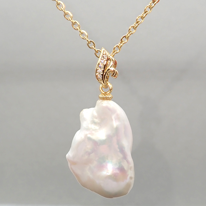 日本製 第1弾 バロックパール ペンダントトップ 1点物 淡水パール