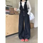 オールインワン オーバーオール ノースリーブ 切り替え バイ