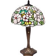 ステンドグラスランプ／アネモネ／　アンティーク／