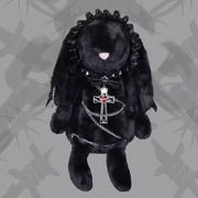 暗黒系 レース うさぎ風 ファー バッグ ロリータ系 サブカル ショルダー