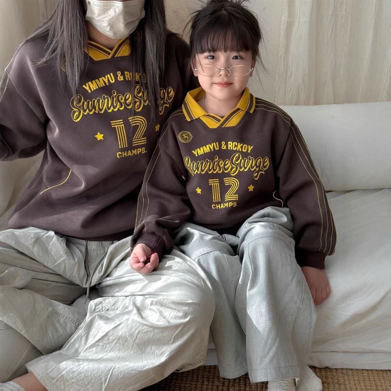 2025秋新品★子供服&親子向け　トレーナー　トップス★90cm～XL 2色