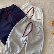2025秋冬※子供 ロゴ刺繍スウェットパンツ 男女兼用長ズボン
