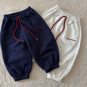 2025秋冬※子供 ロゴ刺繍スウェットパンツ 男女兼用長ズボン