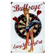 サインボード　メタルサイン　A4　アメリカン雑貨　ダーツ　ピンナップ　ブリキ　ティン　看板