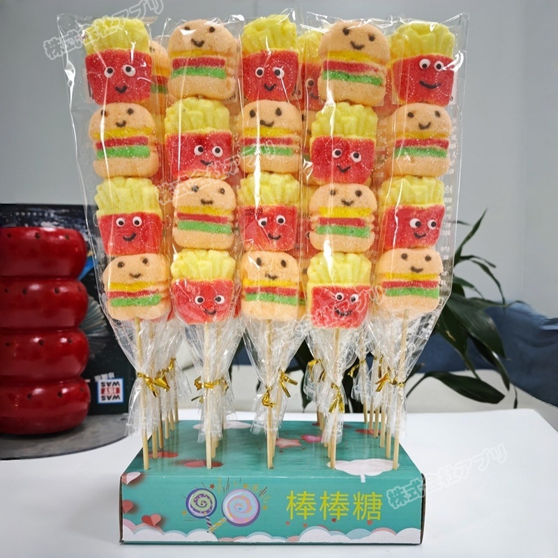 【30本セット】ファストフードマシュマロ 人気お菓子 咀嚼音 ソフトキャンディ 可愛い SNSで話題 お菓子