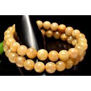 濃密な金針！ ゴールドルチルクォーツ 7mm ブレスレット 1個売り _BG6045-7