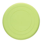 ARTEC フライングディスク 無地 黄緑 やわらか素材で安心 軽くて飛ばしやすいやわらか