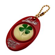 4LEAF CLOVER KEYCHAIN　4つ葉　クローバー ラッキーチャーム　お守り　キーホルダー　アメリカン雑貨